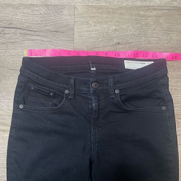 Rag & Bone Jeans Womens Dark Denim Low Rise Skinny Leg Pants Size 28 - Picture 6 of 8